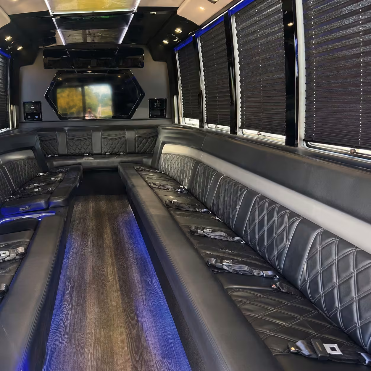 princeton party bus interior